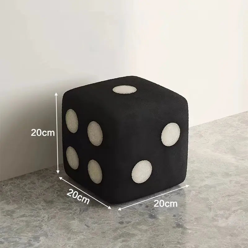 Nordic Solid Wood Frame Shoe Stool Bedroom Ottoman Comfortable Multifunctional Small Stool High Weight Capacity Low Stool