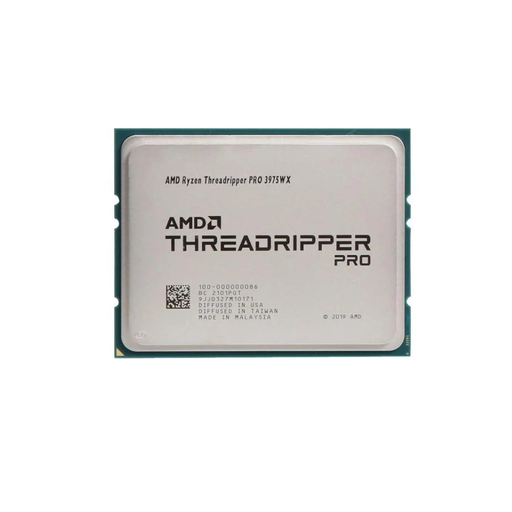 Bulk Ryzen Threadripper PRO 3975WX Processor with 32 cores 64 Thread Socket WRX8 3.5GHZ to 4.2GHZ 280W CPU 128 MB L3 cache