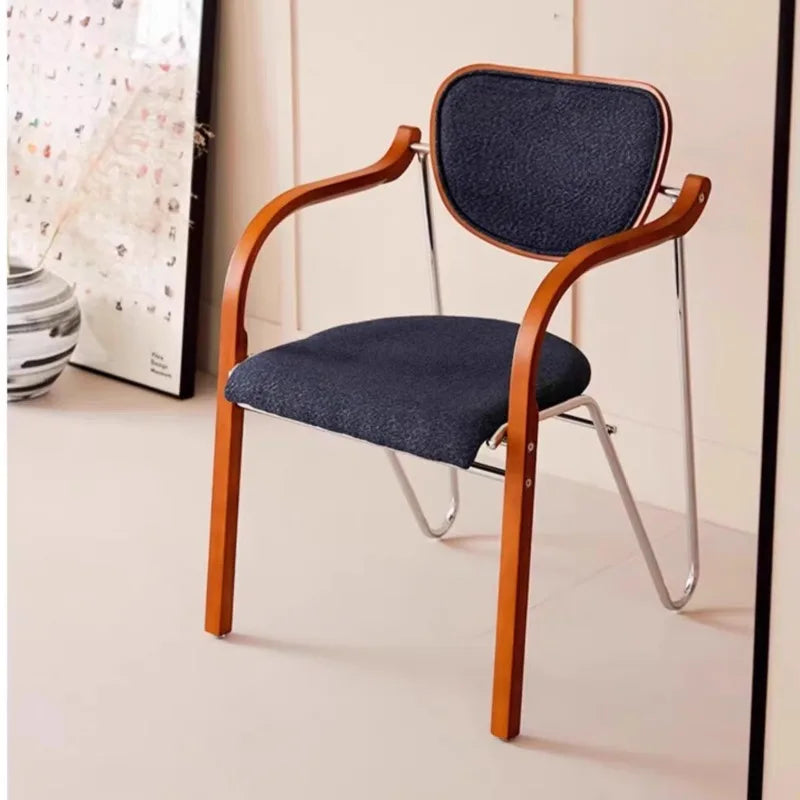 Gaming Accent Dining Chairs Lounge Design Nordic Comfortable Elegant Design Backrest Vintage Sedia Da Pranzo Balcony Furniture