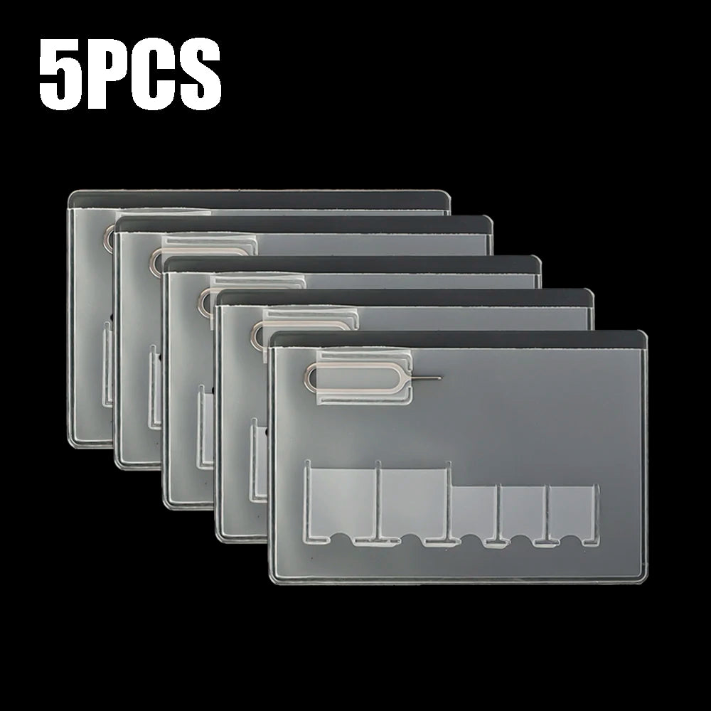 1-10Pcs Portable SIM Micro Pin Nano Memory Card Storage ID Card Ejection Pin/SIM/Bank Card Protective Storage Phone Accessories