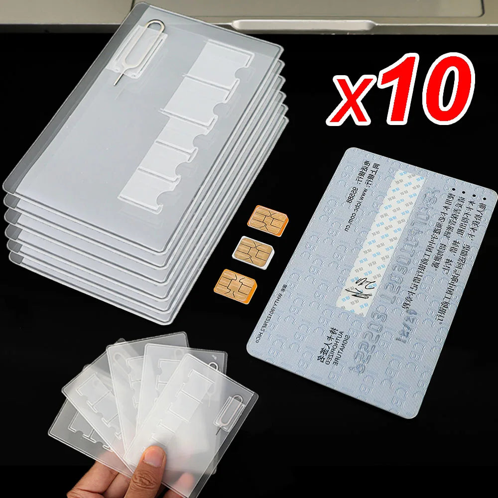1-10Pcs Portable SIM Micro Pin Nano Memory Card Storage ID Card Ejection Pin/SIM/Bank Card Protective Storage Phone Accessories