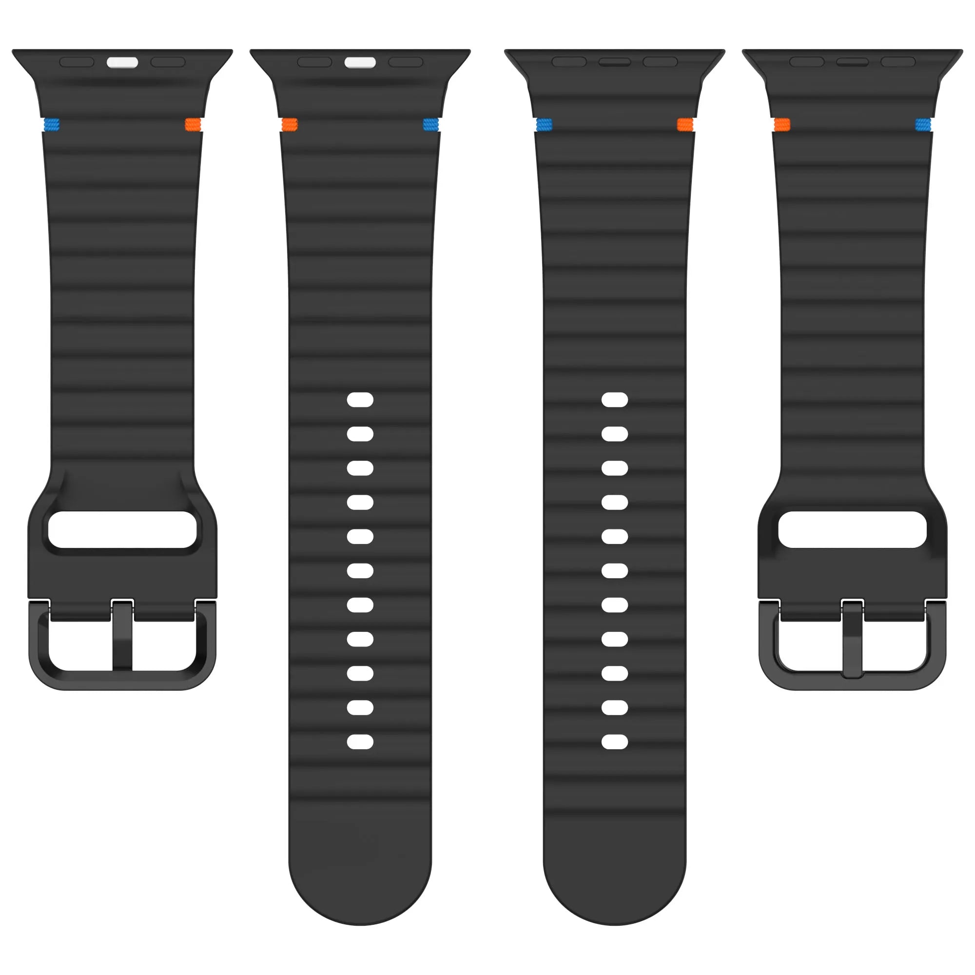 Silicone Strap for Apple watch Ultra Band 49mm 46mm 45mm 42mm 44mm 40mm 41mm correa bracelet belt iWatch series 10 9 8 6 7 5 SE