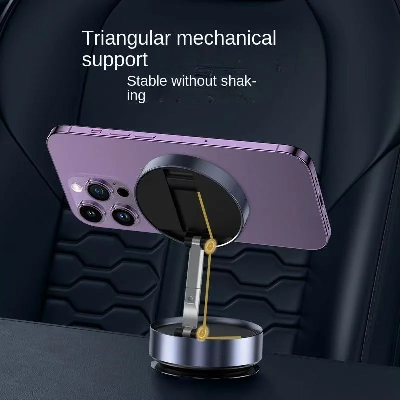 Car Mobile Phone Holder Magnetic 2025 New Suction Cup Vacuum Adsorption Car Special Navigation Fixed Mobile Phone Holder
