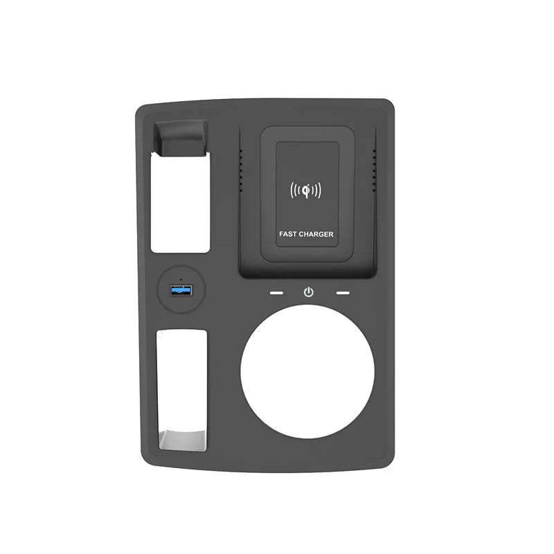 Wireless charger 15W For Audi Q3 Q3sportback 2019-2023 LHD Mobile phone fast USB charging holder plate accessories ipone8-15