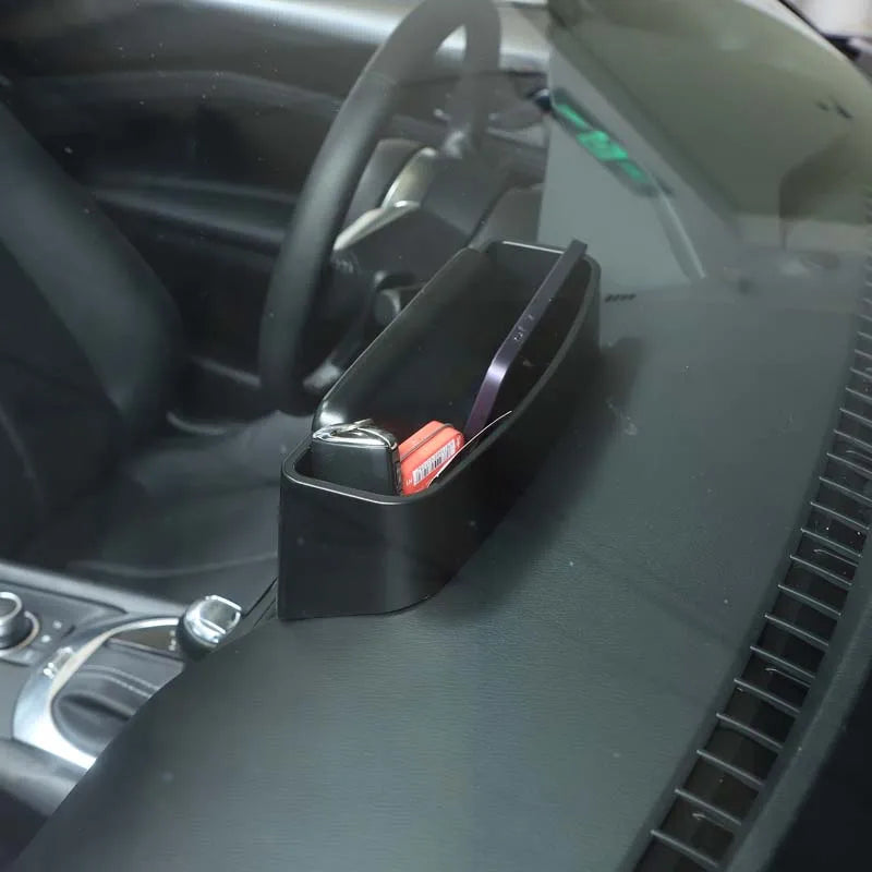For Mazda MX-5 2016-2023 ABS black car central control navigation screen rear storage box mobile phone tray interior accessories