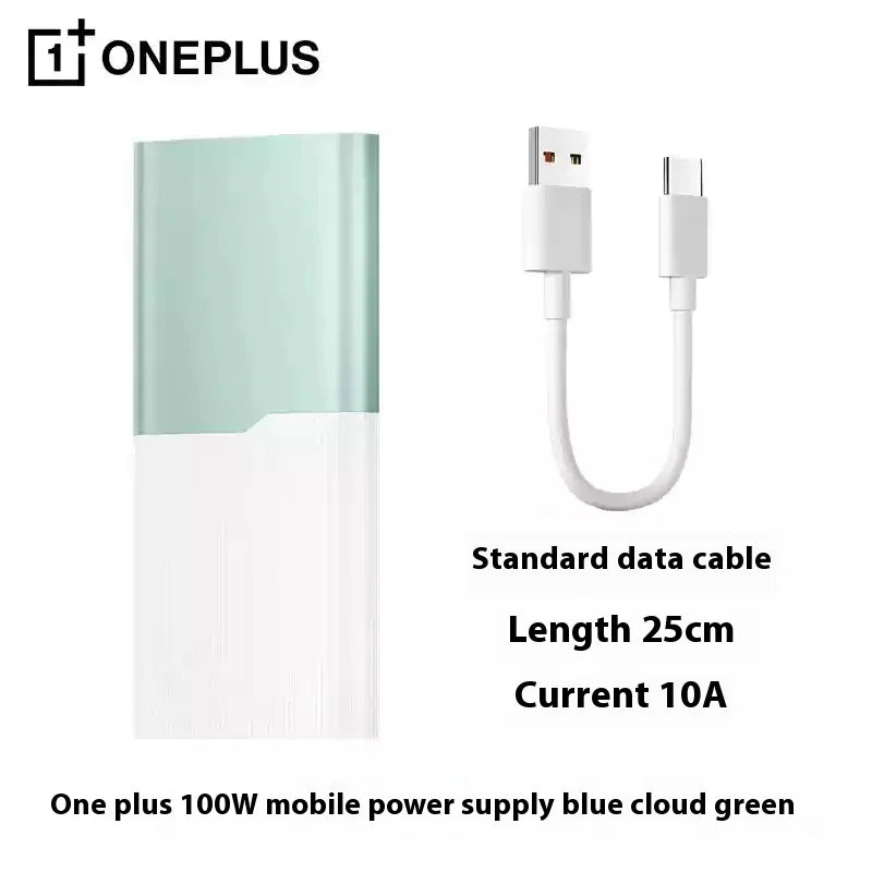 12000mAh OnePlus SUPERVOOC Power Bank 100W Fast Charging Portable High Capacity Mobile Phone Battery Charger Custom Accessories