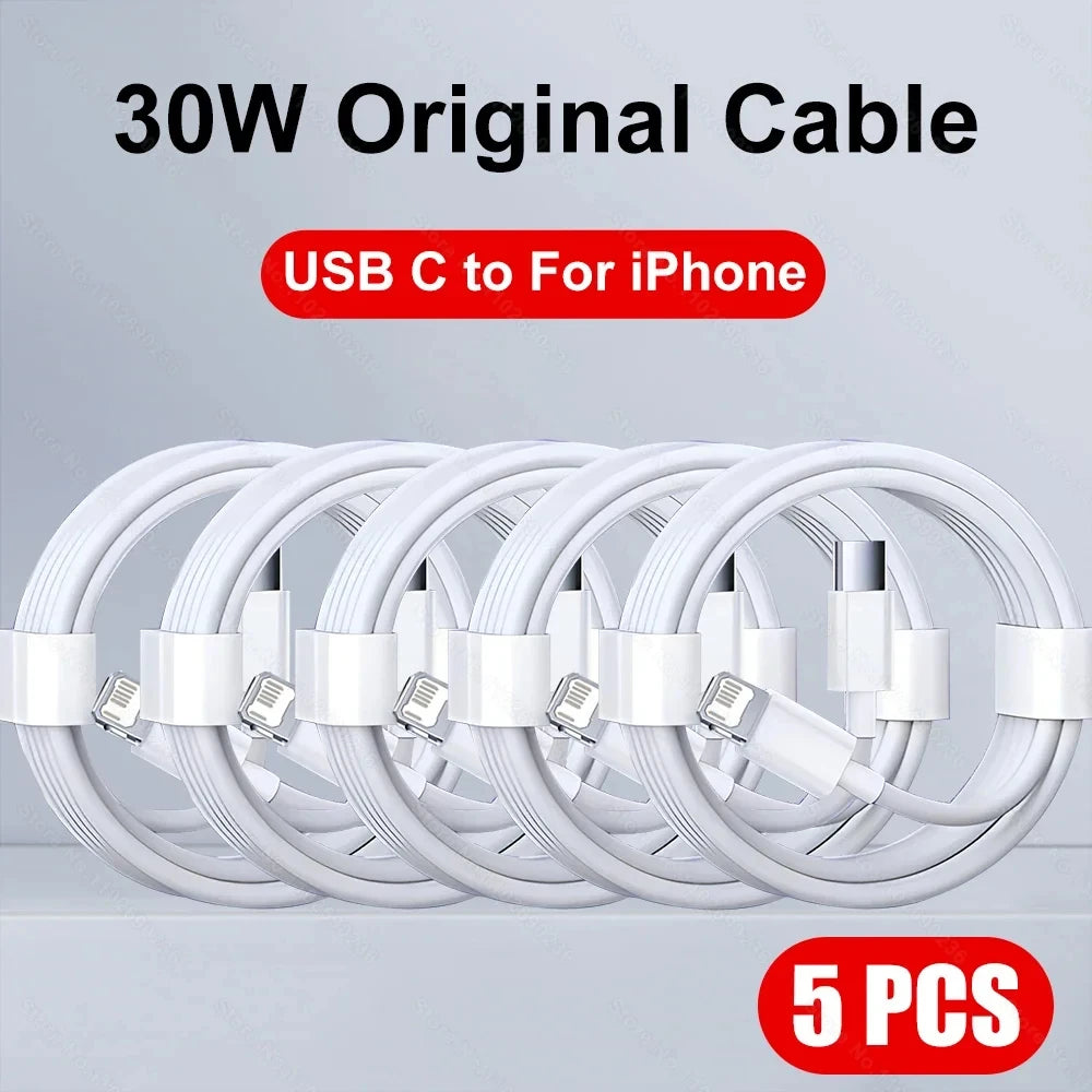 30W Fast Charging Cable For Apple iPhone 14 13 12 11 Pro Max Mini USB C Quick Cable For X XR XS 8 7 14 Plus SE Phone Accessories