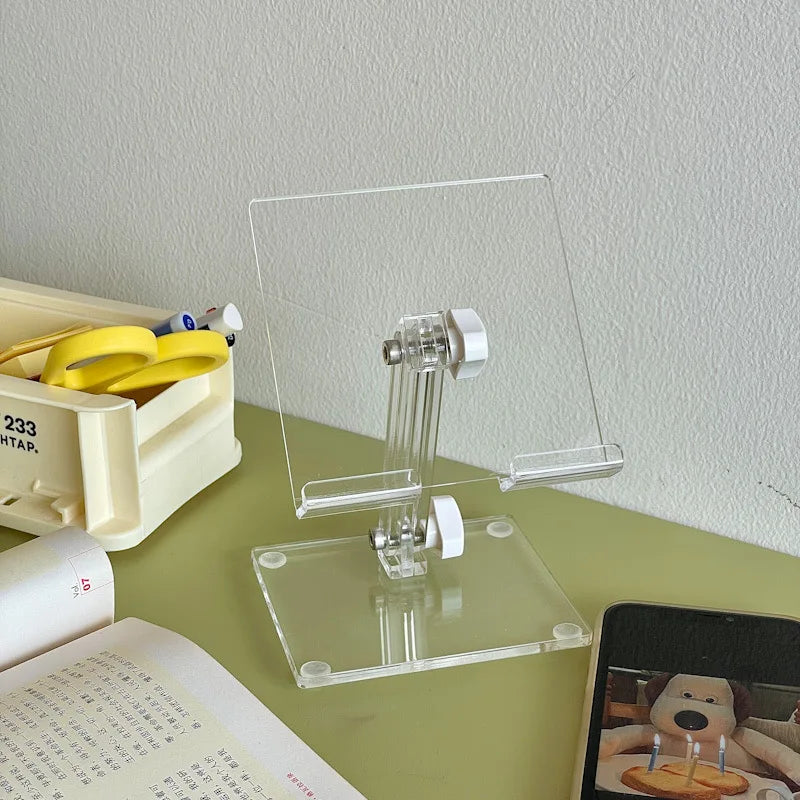 Sharkbang Portable Acrylic Adjustable Holder For Pad Mobile Phone Tablet PC Notebook Books Transparent Stand Holder Accessories