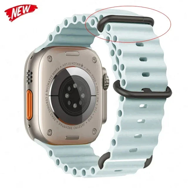Ocean Band for Apple Watch Straps 45mm 46mm 44mm Ultra 2 49mm 41mm 42mm 40mm wrist bracelet correa iWatch series 7 6 3 se 8 9 10