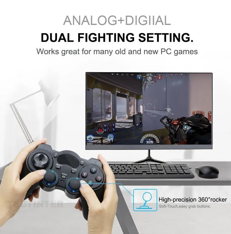 2.4Ghz Wireless PC Game Controller USB Gamepad For PS3 / TV Box / Android Phone / PC Joystick For PS3 Accessories
