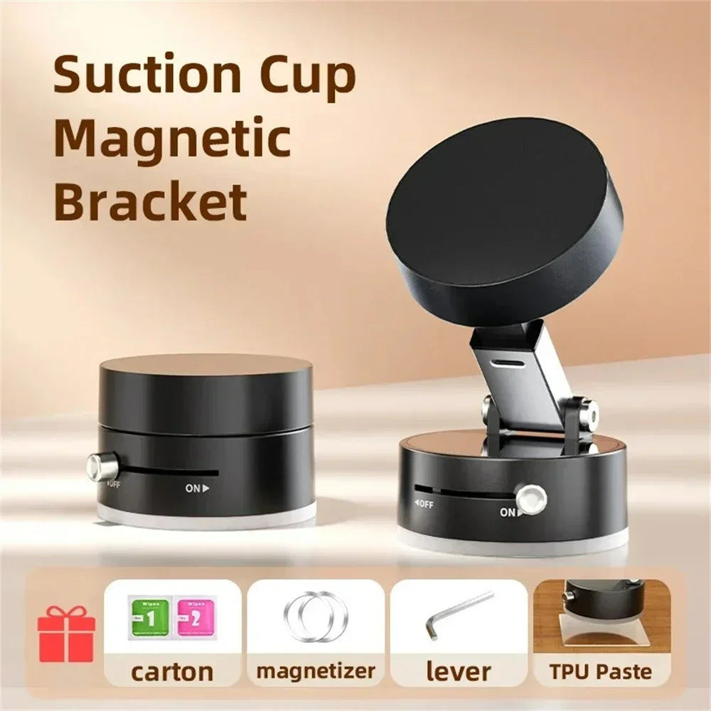 Car Mobile Phone Holder Magnetic 2025 New Suction Cup Vacuum Adsorption Car Special Navigation Fixed Mobile Phone Holder