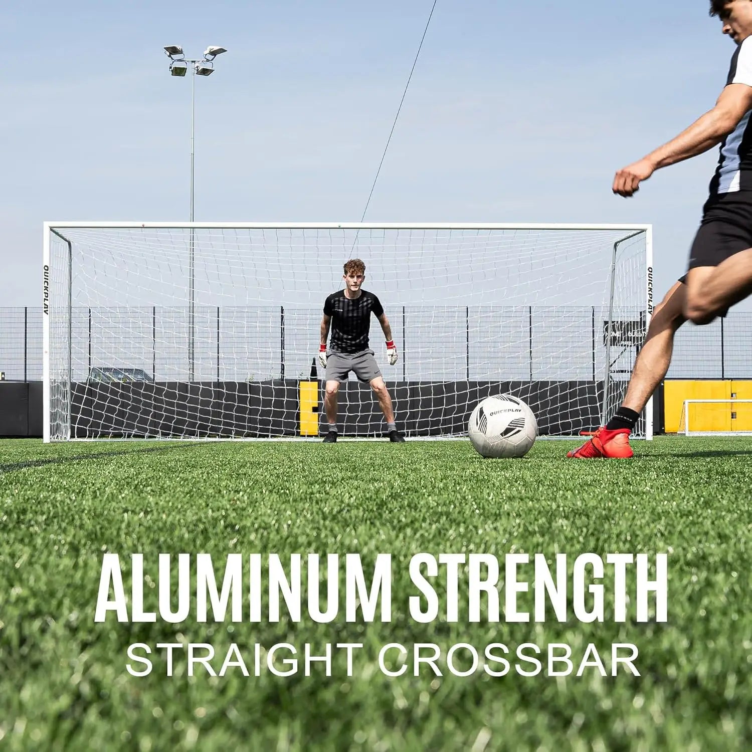 Pro Alu Match Soccer Goal Range Premium Reinforced Aluminum Soccer Match Goal Single Goal