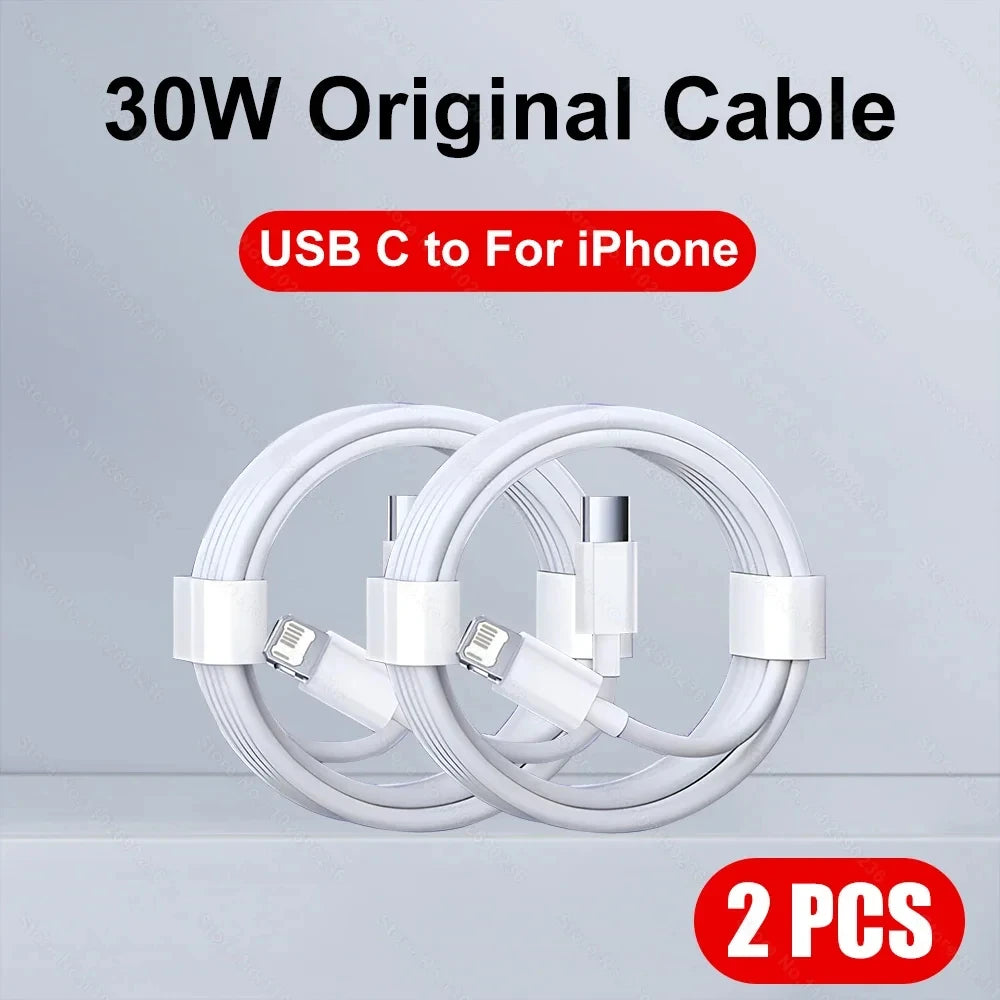 30W Fast Charging Cable For Apple iPhone 14 13 12 11 Pro Max Mini USB C Quick Cable For X XR XS 8 7 14 Plus SE Phone Accessories