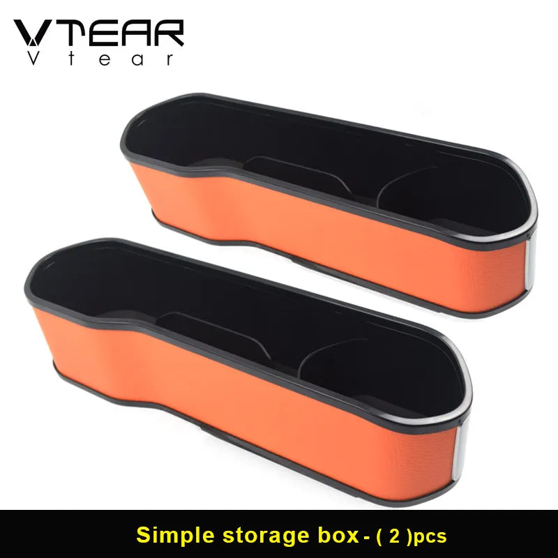 Vtear Car Organizer With Charger Cable USB Wireless Charging Universal Storage Box Auto Phone Holder Interior Accessories Parts